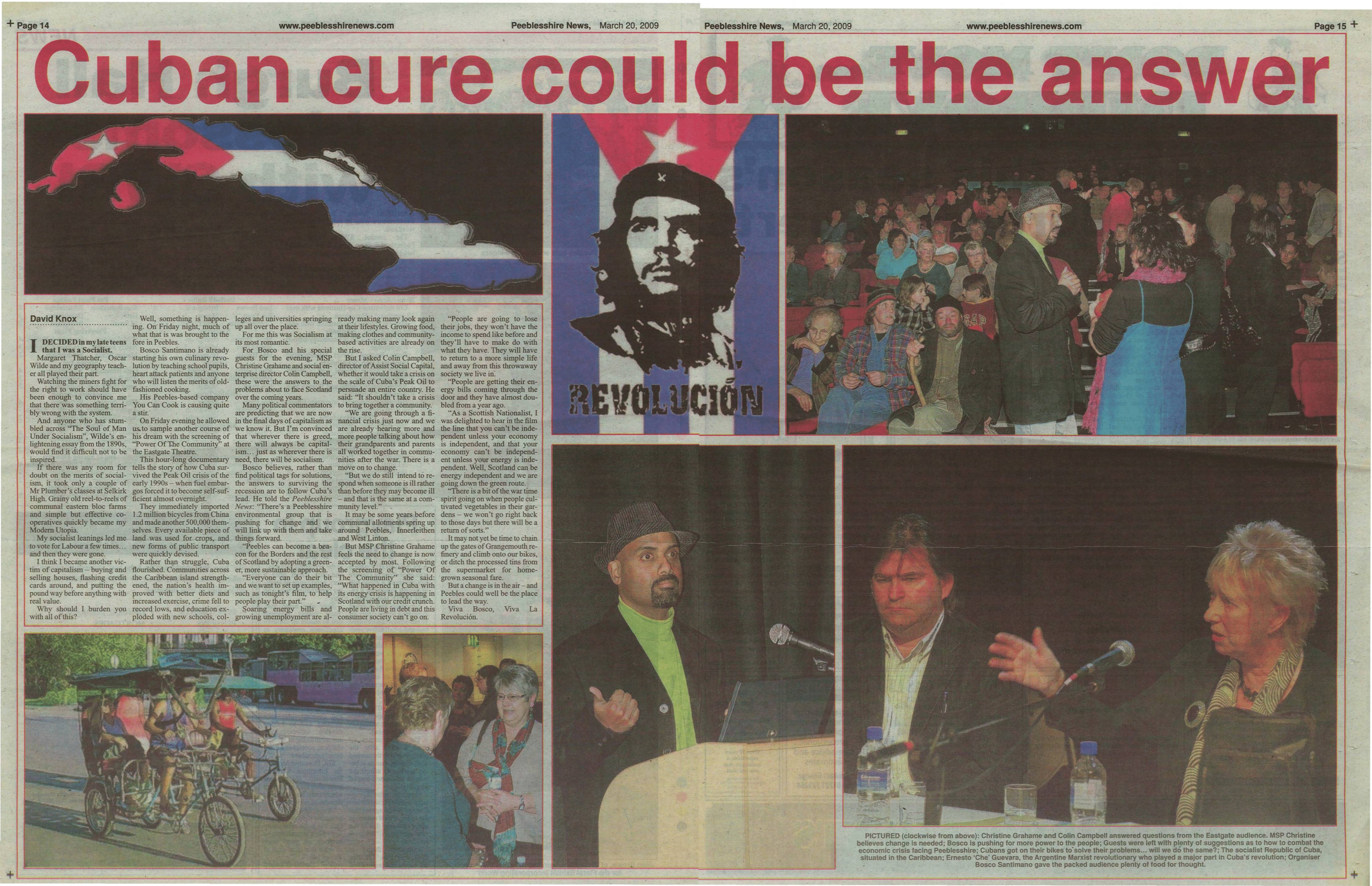 Press Clipping: Cuban cure could be the answer